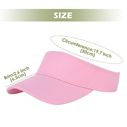 Komorebi Kids Girls Visor Athletic Sun Hat for Boys Adjustable Golf Visor Hat Youth Outdoor Sport Hat Cotton Tennis Hat4