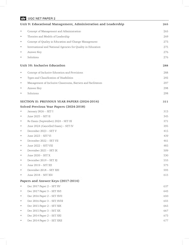 Image of NTA UGC NET SET /JRF /Ph.D Education Paper 2 Solved PYQ Book 2026 - 2027 (2e) Topic Wise Questions for all Units & Previous Year Exam Solved Papers (2026-2014) | WB /MH /AP /HP SET, CUET Entrance Exams etc