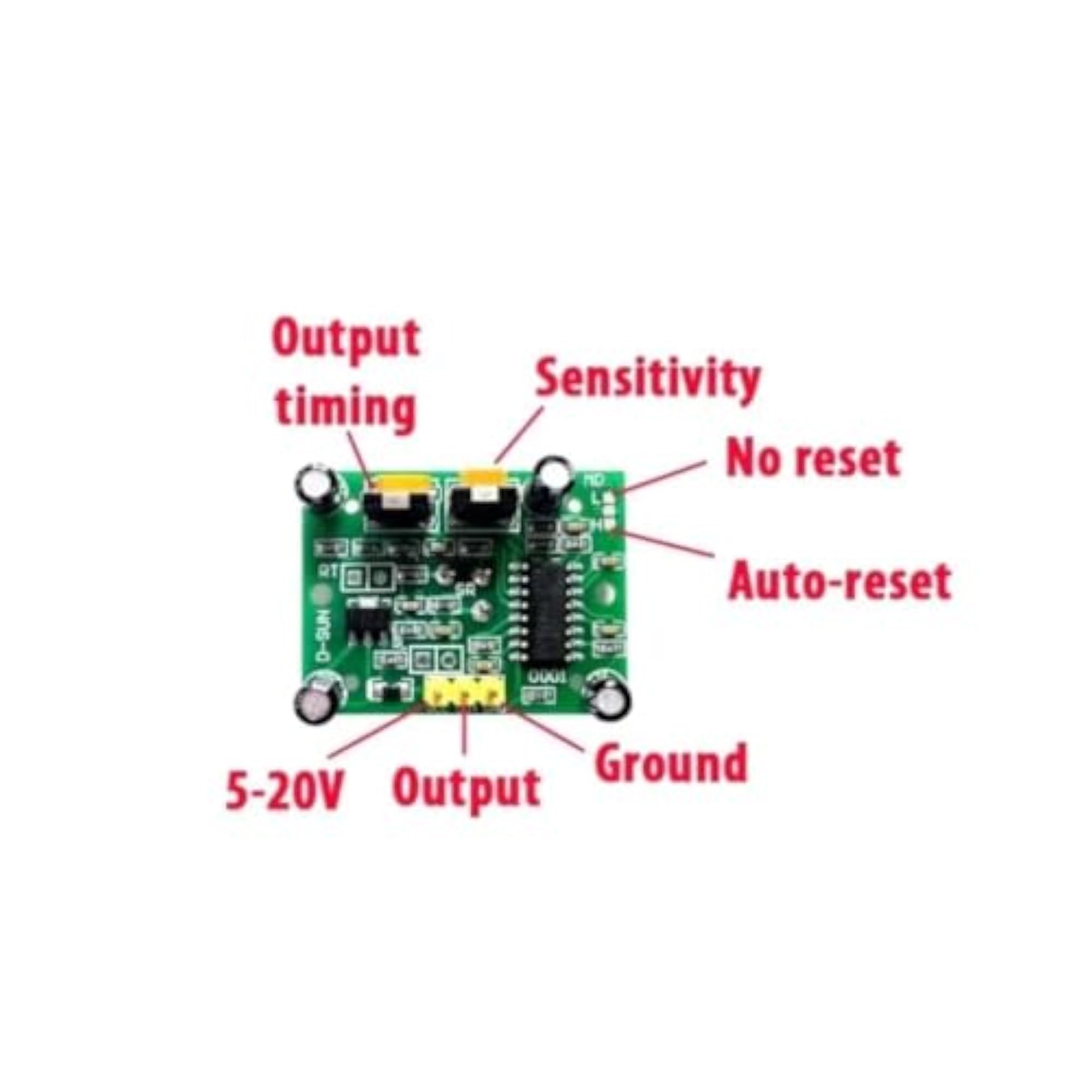 PIR Motion Sensor Module HC-SR501 for Robotics Projects