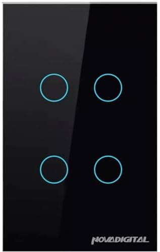 Interruptor 4x2 Smart Wifi Inteligente Nova Digital 4 Botões Lite...