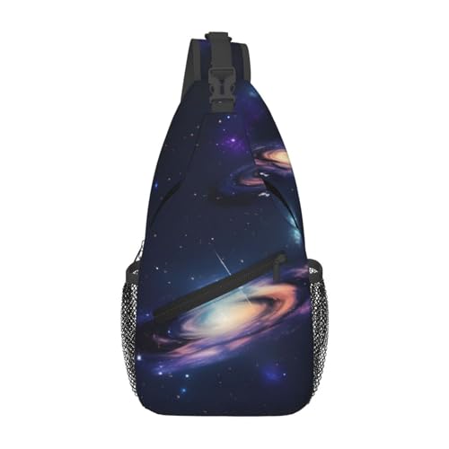 Mochila Bandolera Urbana Impresa Galaxy Unisex