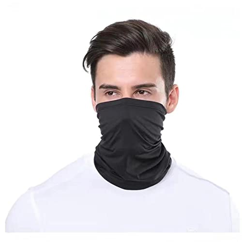 TIANGUO Mode Unisexe Bandana Scarf Hip Hop Hop Heading Headscarf Serrures de Poignet Magic Square Kerchief Capacité de cajou-One Size,Black Cover