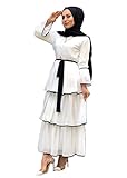 HZUX Elegant Muslim Dresses for Women Long Dress Women Abaya Dress Islamic National Robe