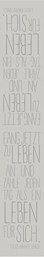 Preisvergleich Produktbild LIEBLINGE Poesieschal Fang jetzt zu Leben 30x180cm