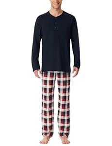 Schiesser Herren Schlafanzug lang - Nightwear Set