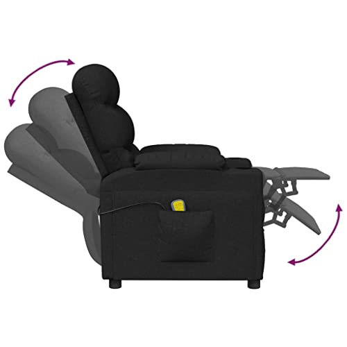 Siège inclinable de massage noir pour une salle de séjour cocooning