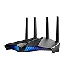 ASUS RT-AX82U AX5400 Router WiFi 6 de doble banda para juegos, aceleración de juegos, soporte de malla, puerto dedicado, impulso móvil, MU-MIMO, Aura RGB (renovado)