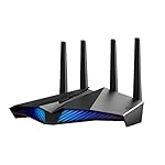 ASUS RT-AX82U AX5400 Dual-Band WiFi 6 Gaming Router, Game Acceleration, Mesh Support, Dedicated Port, Mobile Boost, MU-MIMO, Aura RGB (Renewed)