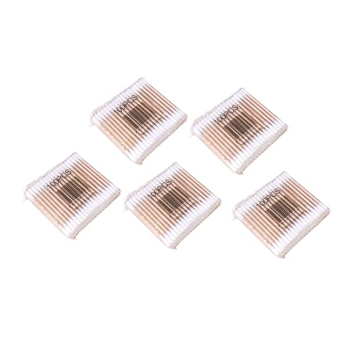 Mikinona Cotton 500pcs Wooden Stick Swabs Pointed Tips for Gentle Cleaning Double-ended for Savings