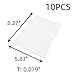HNGSON 10PCS Chipboard Sheets White Kraft Cardboard Paper 210×148×2mm Cardboard Sheets for Picture Frame Backing, Scrapbooks, Prints