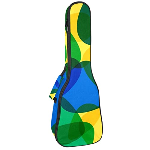 Housse pour ukulélé brésilien jaune et vert avec rembourrage en éponge de 10 mm d’épaisseur 53,3 cm avec sangles… - Les Beatles, Paul McCartney, John Lennon, RIngo Starr, George Harrison Housse pour ukulélé brésilien jaune et vert avec rembourrage en éponge de 10 mm d'épaisseur 53,3 cm avec sangles…