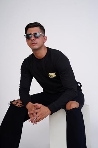 Image of Royaltail Men's Cotton Regular Fit Full Sleeves Pullover Printed Sweatshirts