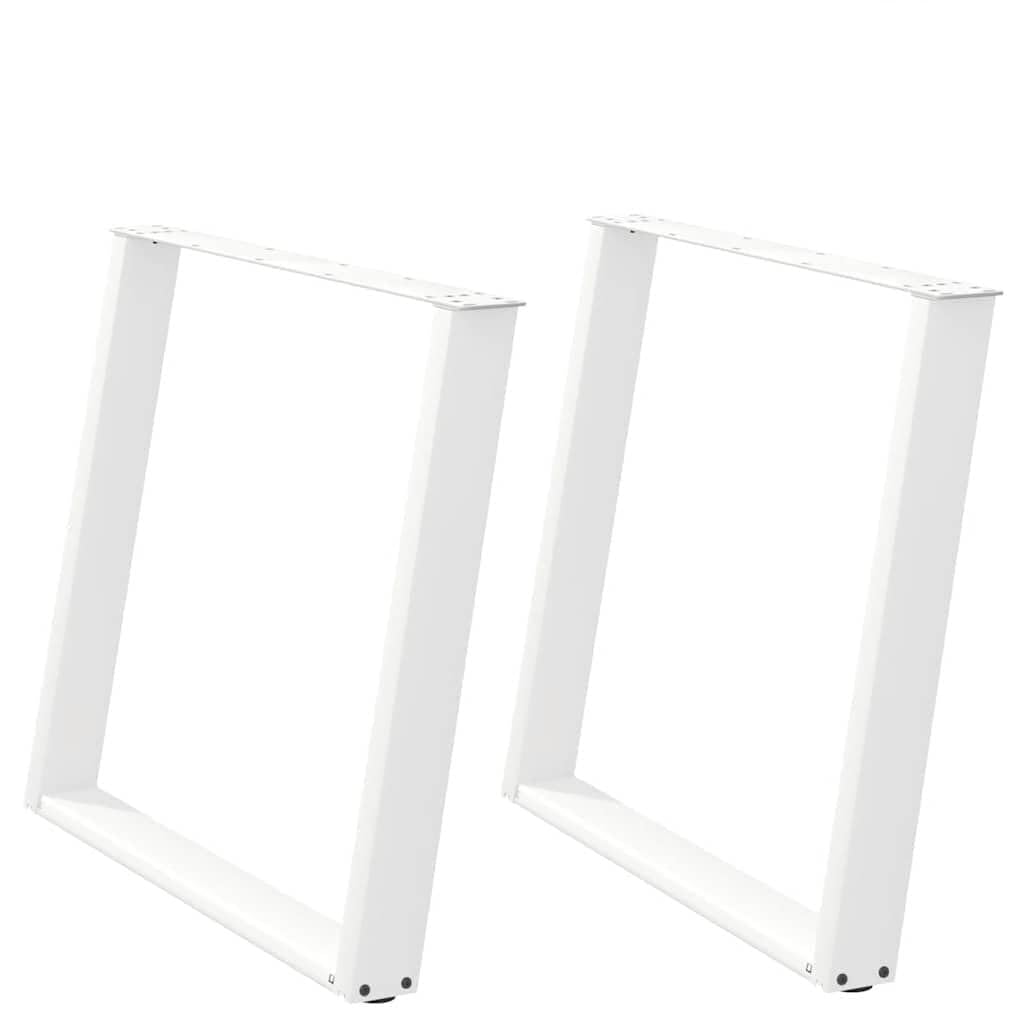Pieds de table métal noir industriel 100 cm pour bureau et séjour