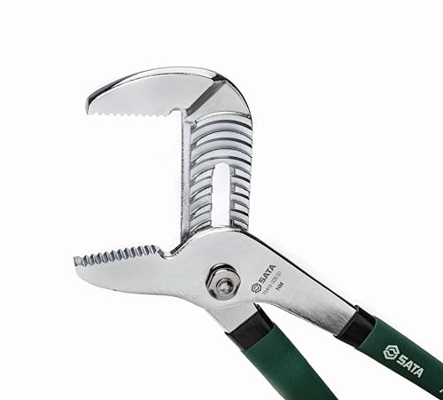 SATA Conjunto de alicates de 5 peças com lingueta e sulco (30,5 cm e 25,5 cm), nariz longo (20,5 cm)