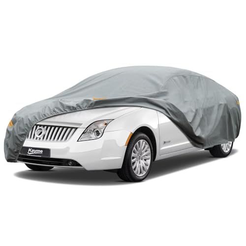 Image of Kayme Heavy Duty Car Cover Custom Fit Mercury Sable Montego Waterproof All Weather for Automobiles, Full Exterior Covers Sun Rain UV Protection.（Deliver About 3-10 Days）