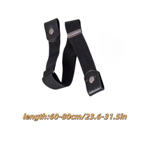 Invisible Elastic Belt for Jeans, No Buckle Design, Adjustable 23.6-31.5 inches, Black2