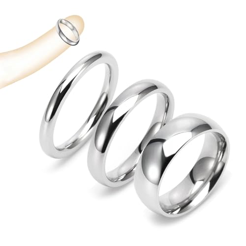 Axcroo 3 Stück Edelstahl Eichelring Set 22mm...
