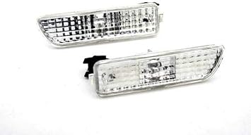 Smoke Front Bumper Side Marker Reflector Fender Replacement for VW Golf Jetta MK4 Clear Lens