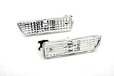 Smoke Front Bumper Side Marker Reflector Fender Replacement for VW Golf Jetta MK4 (Clear Lens)