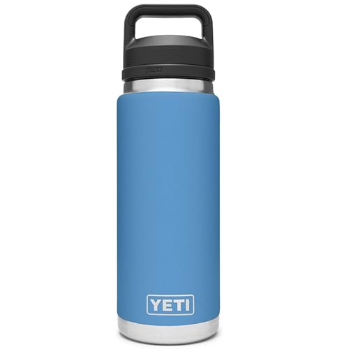 Image of YETI Rambler 26 oz Bottle, Vacuum Insulated, Stainless Steel with Chug Cap, Pacific Blue