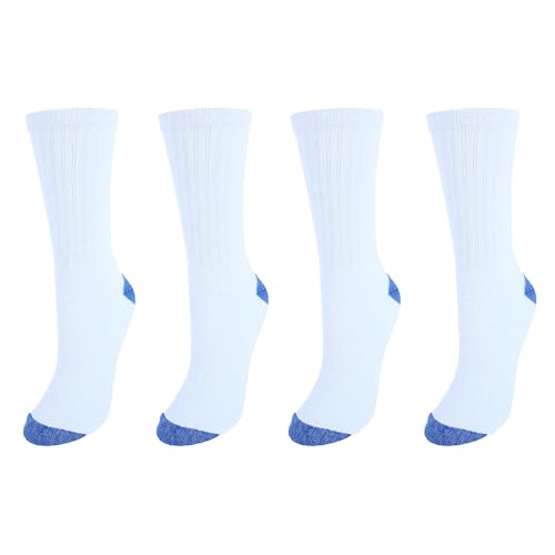 Image of CTM Women's Soft Crew Sport Socks (Pack of 4)