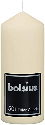 Bolsius Pillar Candle Regular, Ivory, 130mm x 68mm