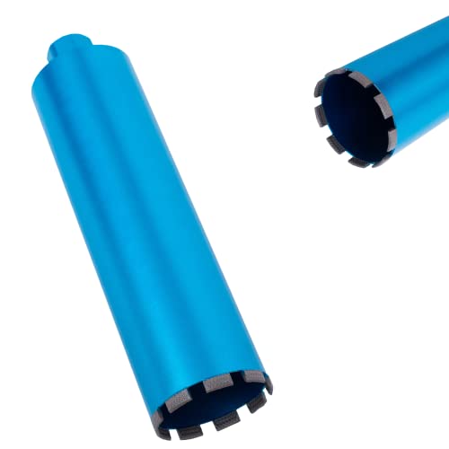 Hbkeen 4 Inch Core Drill Bit For Concrete Diamond Laser Welded Core Drill Bits 1-1/4"-7 Threaded For Hard Concrete Brick And Block (4 Inch） #TOP17