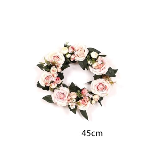 Couronne de fleurs de Noël extérieure supérieure avec attache murale