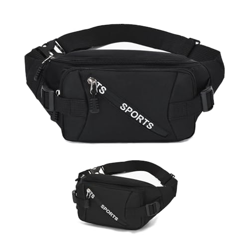 Sac banane de course pour homme, avec plusieurs compartiments pour un rangement classifié et boucles réglables