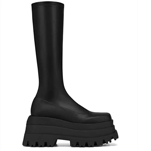 Womens Boots Women's Shoes Knee-high Boots Punk Platform Platform Dress Party Casual Women's Booties Platform Boots4
