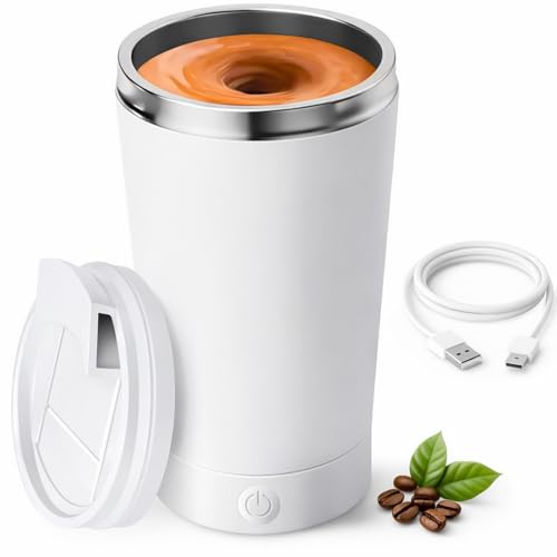 LUVETIAN Self Stirring Coffee Mug, 13.5oz Rechargeable Automatic Mixing Cup with Magnetic Stirring...