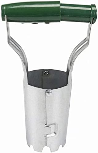 Bulb Planter with Depth Mark- Steel Garden Bulb Planting Tool Handled Bulb Planter for Digging and Refilling Hole Consistent Planting Flowers