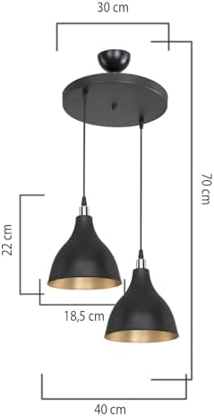 Resim AG LightDesign Siyah Sarkıt Avize Yatak Odası Salon Mutfak Koridor Lamba 18 AGnm92 