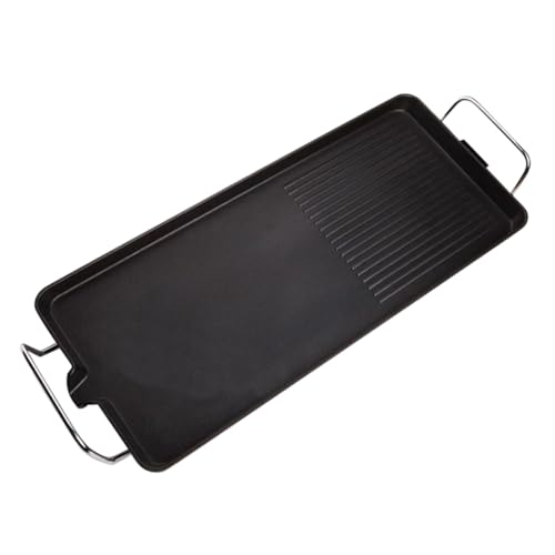 STOBAZA Electric Baking Tray Bbq Grill Plate Electric Roast Dish Non-stick Easy to Clean Stable Foot Pad Multi-function