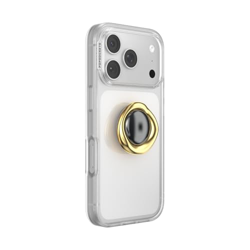 Image of PopSockets PopTop, Adhesive Phone Grip with Swappable Top, Crystal - Eye of the Beholder Gold