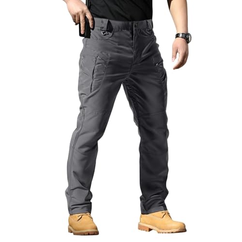 Pantalones Senderismo Para Hombre Secado Rápido Ligeros Deportivos Trekking Con Varios Bolsillos Tácticos Térmicos Chándal Ajustados Cargo