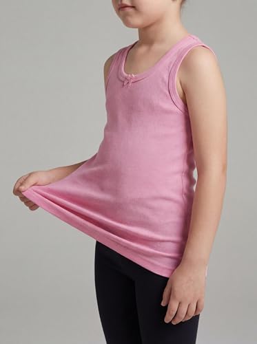 Image of Andrew Scott Girls Camis & Tanks | 100% Cotton Tank Top Layering Undershirts | Multi Pack Colors