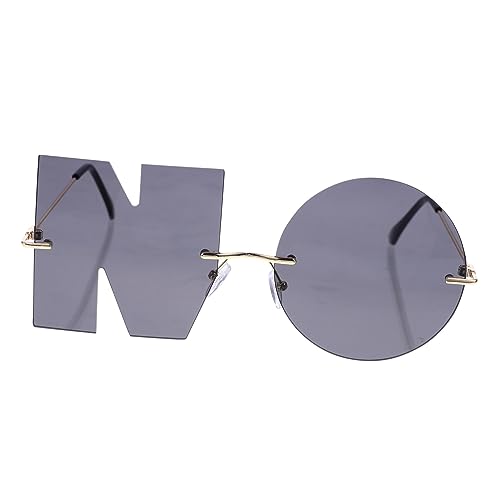 SHERCHPRY Hipster Polarized Sunglasses Chic Letter Shades for Men Party Glasses Stylish Festival Sunglasses