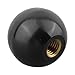 Handle Ball Nut for Lathe Equipment, Ball with Brass Core, Replacement Component for Industrial Machinery, Woodworking and Glass Production(for M12-40Black)