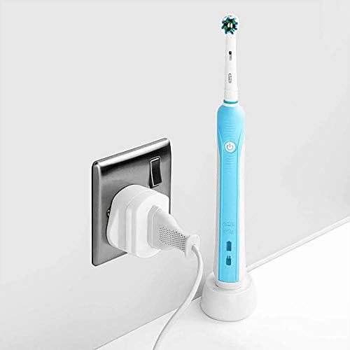 Plug Adapter 2 Pin to 3 Pin 1A Fuse European to Uk Shaver/Toothbrush Plug Adaptor Heavy Duty Bathroom Socket Convertor Charger for Travel or Electronic Device