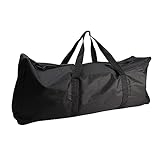 BBQ Tool Storage Bag, Thicken Oxford Grill Tool Carry Bag, Waterproof Outdoor Picnic Cooking Tools Bag for Camping Car Trip Outdoor (L(Black)32.286.6913.78 inch)