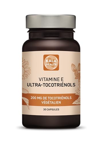 Vitamine E Ultra Tocotriénol 200 mg Kala Health haute pureté pour votre vitalité
