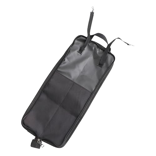 Toddmomy Portable Drum Stick Bag with Carrying Handle Durable Storage Case for Drummers and Percussion Accessories Volume Holder with Double Hooks for Quick Access Random Color