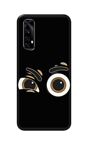 Image of PRINTFIDAA Funky Expression of Cartoon Eyes Printed Designer Hard Back Case Cover for Realme Narzo 20 Pro /Realme 7 -(TY) MVN1004