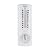 Springfield Vertical Thermometer and Hygrometer, Wireless Indoor Outdoor Thermometer, Humidity Meter for Patio, Garden, or Nursery area, 9.125-Inch, White