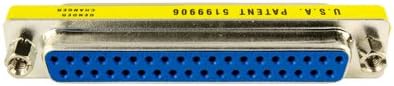 CGC-25-F Universal Cable DB 25, 25-Pin, Female To Female thin Gender Changer