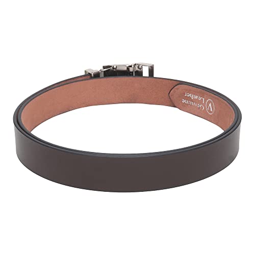 Image of Men's Formal Genuine Leather Auto-lock Adjustable Belt (JAFA-42-BL)