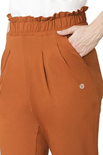 Image of Van Heusen Women High Rise Ruffle Regular Fit Pants