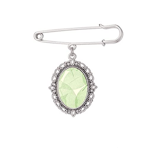Broche vert blanc illustration pour ajuster une robe ou chemise M