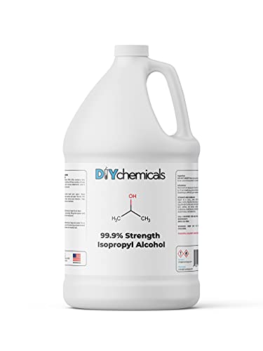 DIY Chemicals 99.9% Pure Isopropyl Alcohol – Industrial Grade IPA for Cleaning – Made in USA, 4 Pack of 1 Gallon (512 Fl Oz)